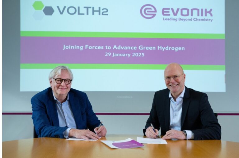 Evonik and VoltH2 forge long-term partnership to pioneer green hydrogen in Delfzijl